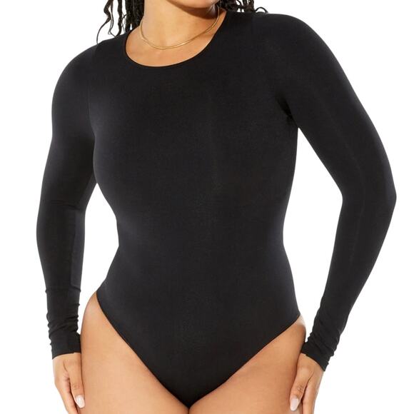 Fabletics Nearly Naked Shaping Longsleeve Bodysuit XL/XXL - Picture 2 of 9